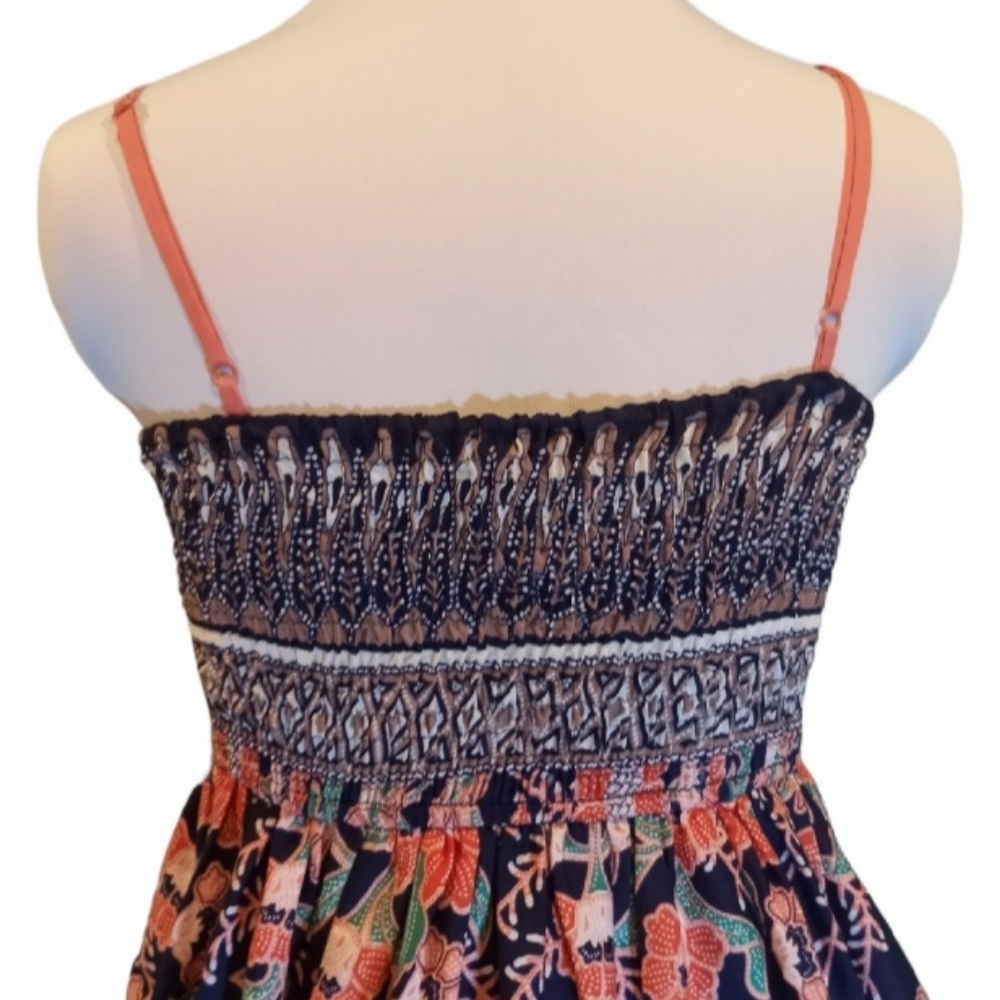 Band of Gypsies Fitted Black Floral Bustier Dress - Picture 7 of 10